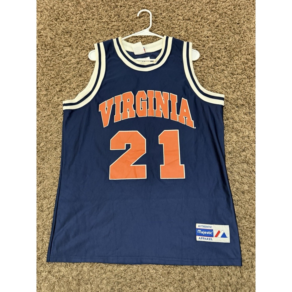 Virginia Cavaliers #21 College-NCAA Basketball Majestic Jersey Size Large